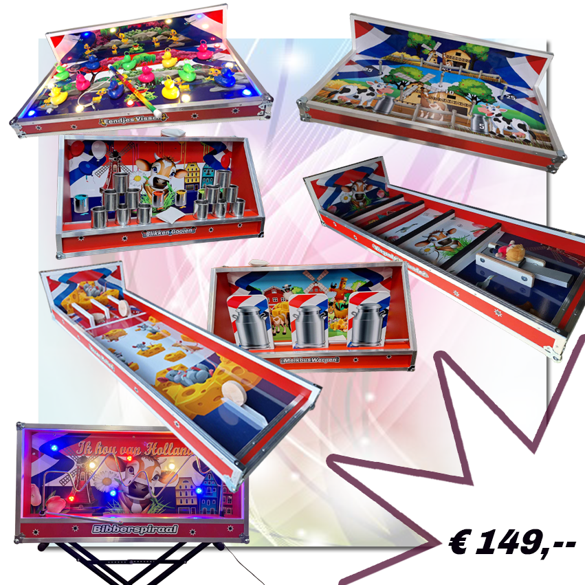 Spellenverhuur Mr. Diamond Mini Kermis Pakket Holland